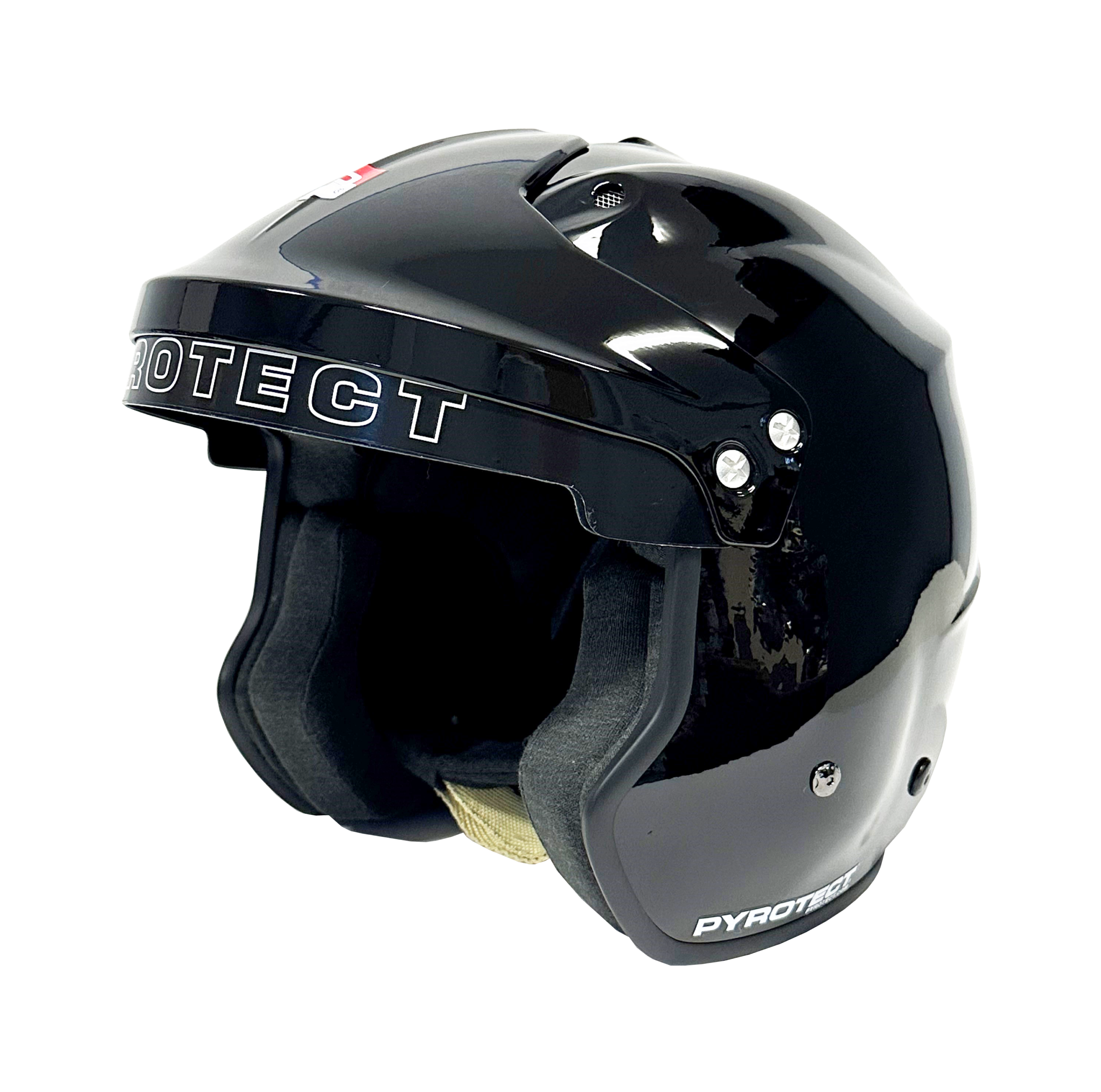HB981-PRO-AIRFLOW-OPEN-FACE-HELMET-GLOSS-BLACK-1 Pro Air Flow Racing Helmet - Image 1