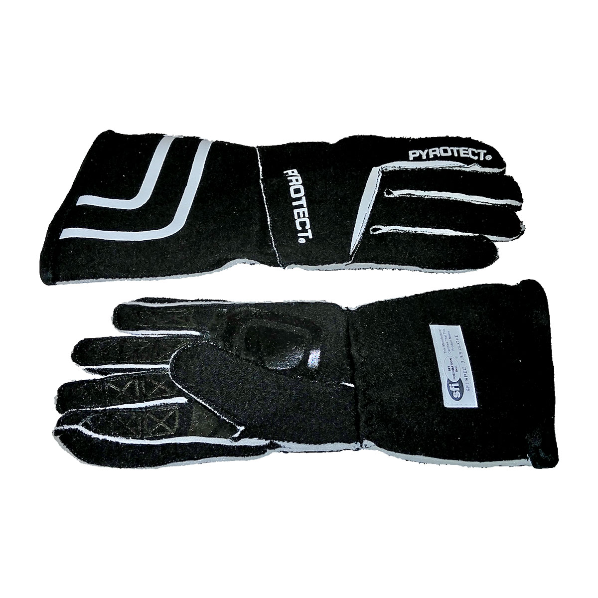 GS230 Reverse-stitch-sport-black Sport Reverse Stitch 2 Layer SFI-5 Gloves - Image 1