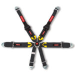 FIA Cam Lock Harness with Light Weight Adjusters 3″ Belt 2″ Shoulder Black