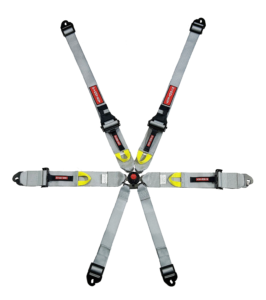 FIA Cam Lock Harness with Light Weight Adjusters 3″ Belt 2″ Shoulder Silver