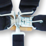 SFI Latch Link 3" Lap Belt Black Pull Up