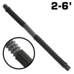 RUGGED MAC-X 2-6 ft Expandable Ultra Flex Helmet Air Pumper System Hose